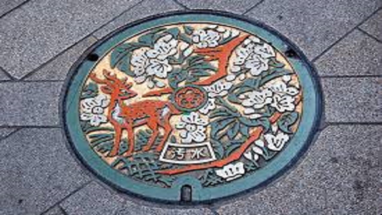 Manhole at japan