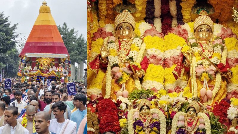 Sri Krishna-Balarama Rath Yatra at ISKCON